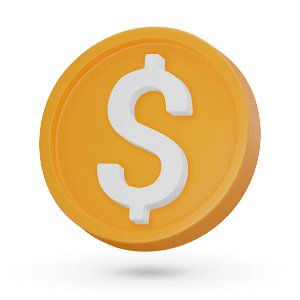 istock 3D coin. The American dollar. Currency symbol, 3D icon. Vector sign isolated on a white background 1942839879
