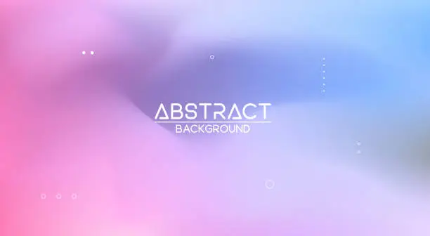 Vector illustration of Abstract blurred blue gradient background, design for landing page template