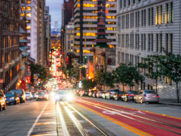 istock Defocused rush hour traffic in San Francisco 1942843328