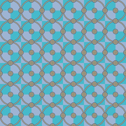 Square composition, seamless geometric pattern, classic style, vector image