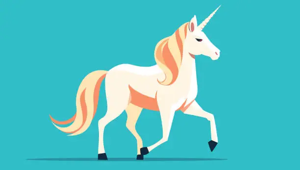 Vector illustration of Unicorn vector