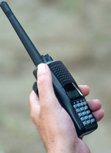 istock VHF Walkie Talkie radio communication, such as. 1943001971