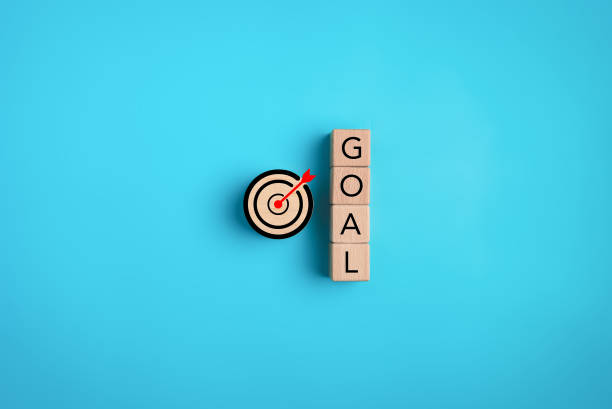 istock Target goal on background, Successful project plan, Business strategy planning management, Business goal on magnifying glass, New project plan of company 1943021365