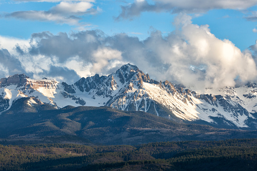 Mount Sneffels is one of several Colorado mountains that towers above 14,000 feet. It is in the San Juan Mountains in southwest Colorado.