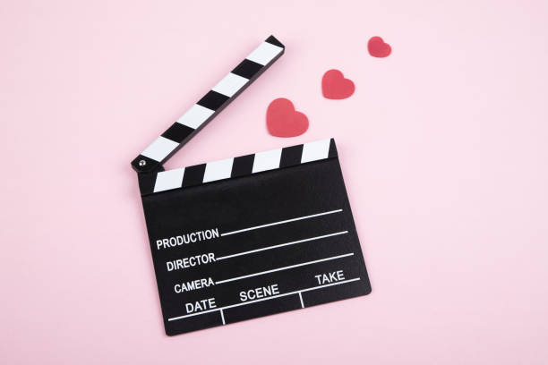 istock Movie clapper board with hearts 1943075472