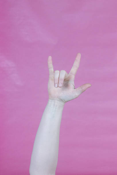 istock 'I love you' in American Sign Language 1943123636