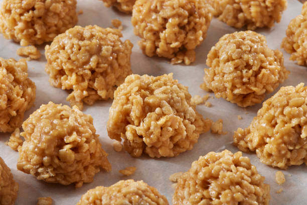 istock No Bake Peanut Butter, Crispy Rice Drop Cookies 1943145151