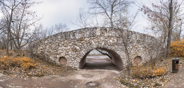 istock passage through a brick tunnel in an ancient stone bridge 1943152552
