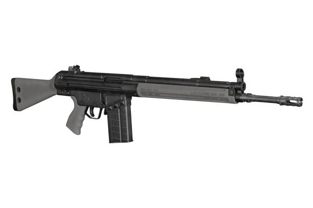 istock 3d rendering hkg3 combat rifle, firearm concept 1943329812