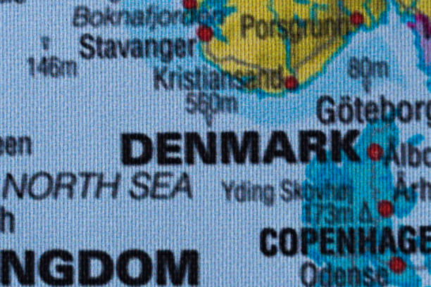 Danmark of map