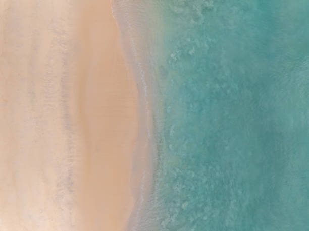 istock Aerial view beach waves texture background,Summer sea landscape nature background 1943590721