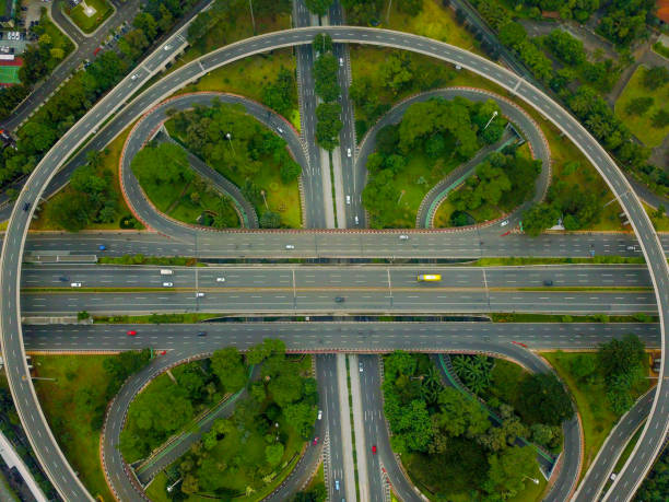 istock Aerial view of Semanggi Interchange, Jakarta, Indonesia 1943597439