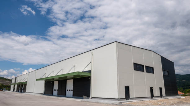 istock Drone view of Warehouse.stock photo 1943668770
