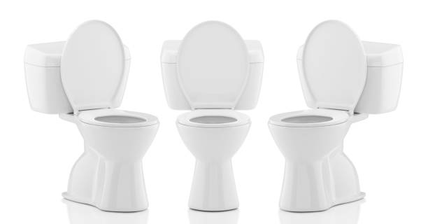 istock Toilet bowls on white background 1943693680