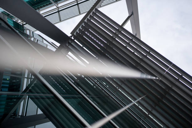 An abstract photo of external building
