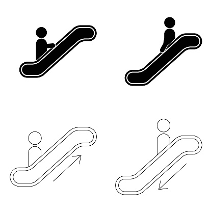 escalator icon vector illustration design