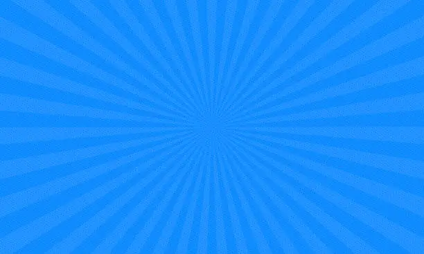 Vector illustration of Blue Concentration Lines Backgrounds. Sunburst backgrounds for summer sale and bargain announcements.