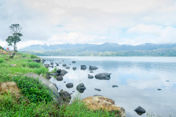 Lake Alahan Panjang one of the famous lakes in West Sumatra. Favorite place to camp on weekends.