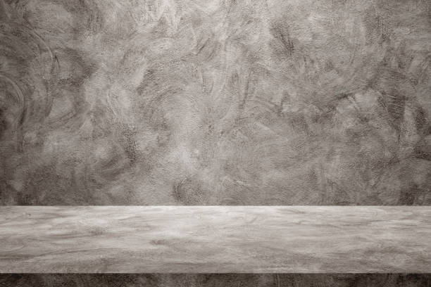 istock Wall cement interior background, studio and backdrops show texture concrete cement with color dark grey. background for text insertion and presentation product 1943930824