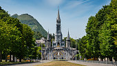 Lourdes Our Lady of Lourdes Rosary Basilica Panorama France