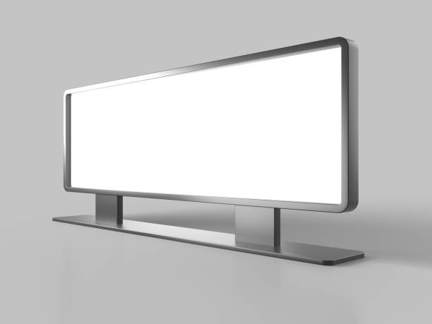 istock Trade advertising digital poster. Empty stand 1944025057