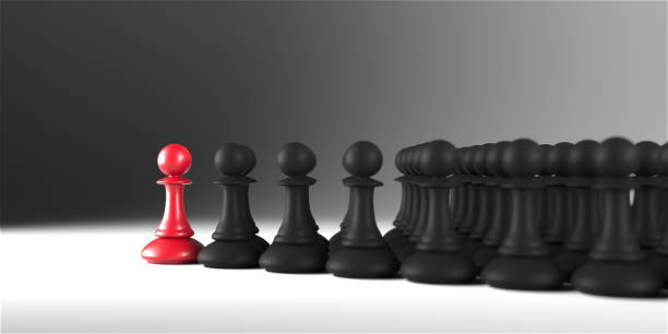 istock Chess pawn piece outstanding. Leadership concept 1944026623