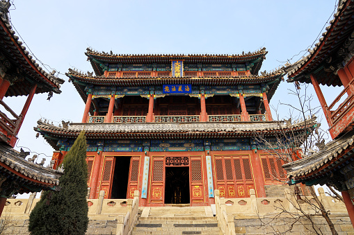 Daci Pavilion is a landmark building in the center of Baoding. One of the classics of traditional architecture in northern China, it contains murals from the Qing Dynasty. Now it is China National Cultural Protection Bureau.