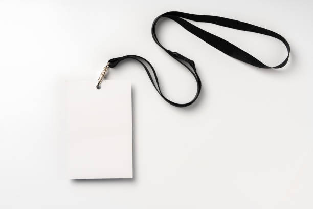 istock Blank bagde mockup isolated on white background 1944076906