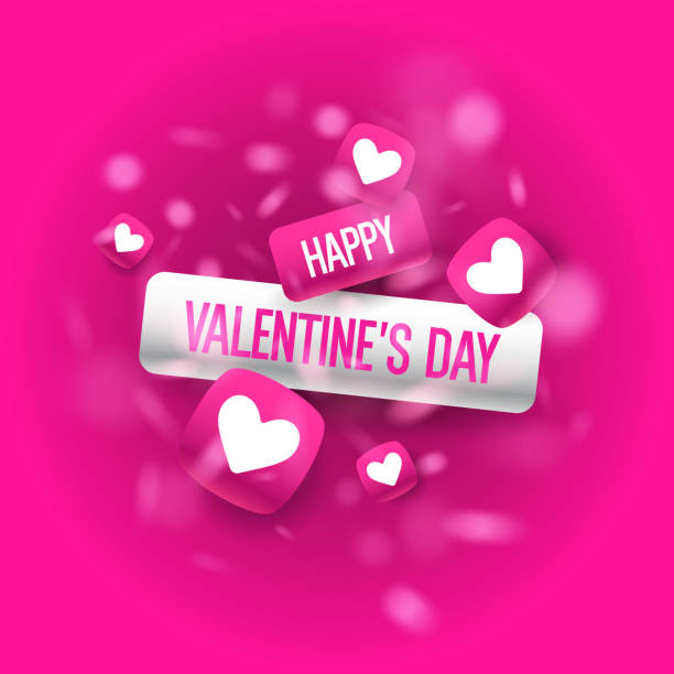 istock Valentine's day. February 14. Original and conceptual poster with a love message. 1944143696