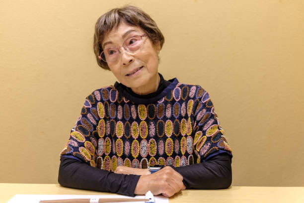 istock Smiling senior Japanese woman 1944160815