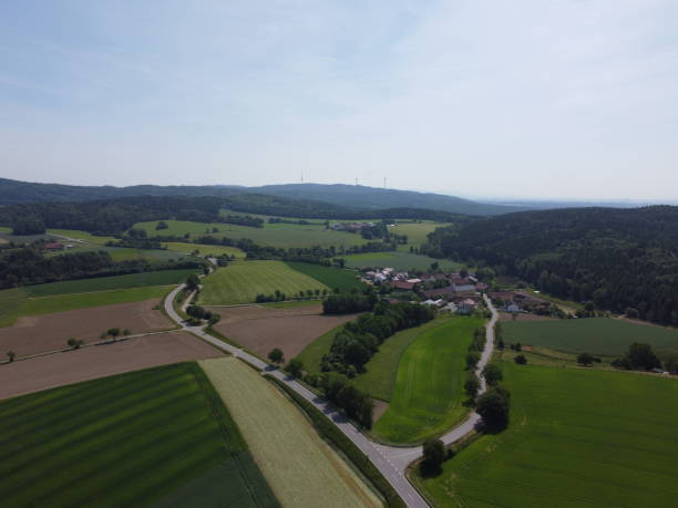 istock Aerial view of the forest and meadows and fields 1944273972