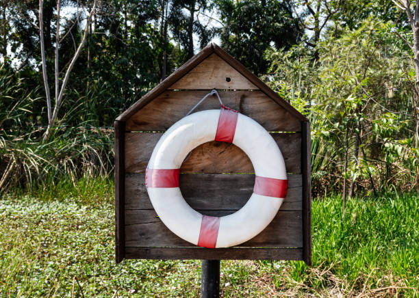 Lifebuoy hang on the pier