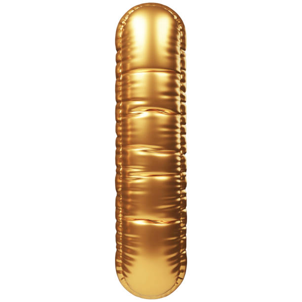 istock Gold Balloon 3D Letter I 1944357068