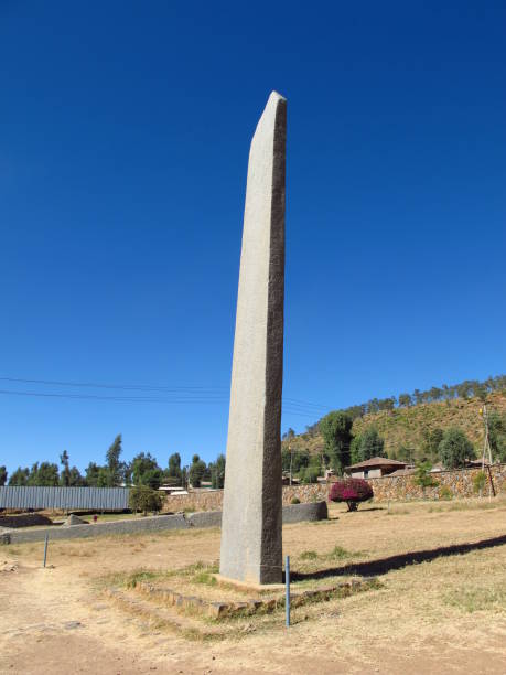 istock Ancient obelisks in Axum city, Ethiopia 1944384899