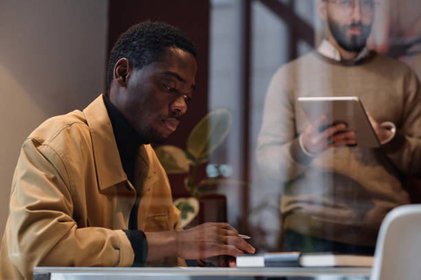 istock Young Black Employee Working in Office 1944411282