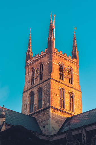 Southwark Cathedral near the South Bank in London, England