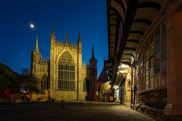 istock York Minster, lit up on a clear summers night. 1944424496