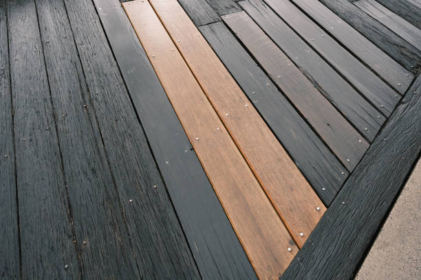 Teak wooden floor floor textured background