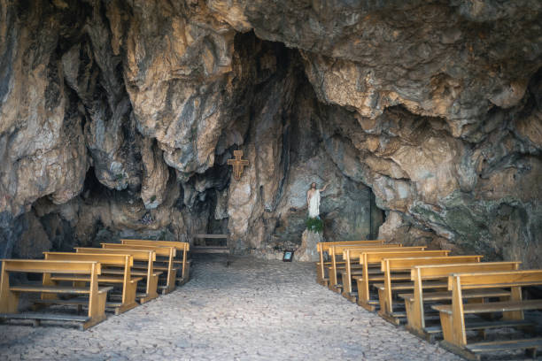 istock Ancient Christian Chapel inside a Cave in mountain 1944439883