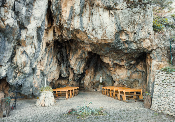 istock Ancient Christian Chapel inside a Cave in mountain 1944447415