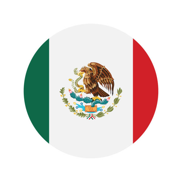 mexico flag. button flag icon. standard color. circle icon flag. 3d illustration. computer illustration. digital illustration. vector illustration. - mexico world trade center点のイラスト素材／クリップアート素材／マンガ素材／アイコン素材