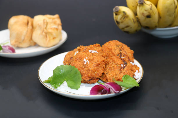 istock Samosa or singara,traditional food isolated on black background. 1944493615