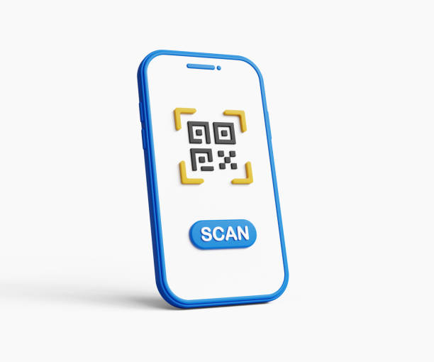 3D QR code scanning on mobile phone. Digital payment, online transaction, online shopping, cashless payment or financial concept. 3d illustration 3D QR code scanning on mobile phone. Digital payment, online transaction, online shopping, cashless payment or financial concept. 3d illustration 3d barcode stock pictures, royalty-free photos & images