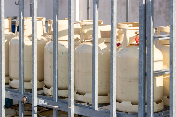 istock White gas bottle container in a store 1944553722