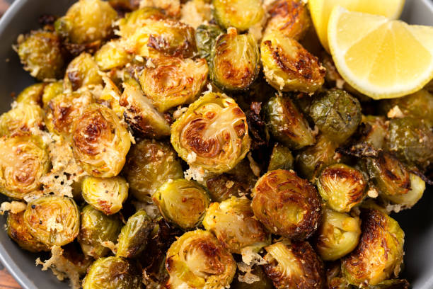 istock Roasted Brussels sprouts with parmesan cheese and garlic 1944556487