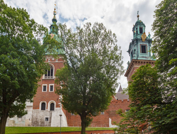 Krakow, Poland: August 22nd, 2019. Exterior view of the famous Wawel Castle in Krakow, Poland