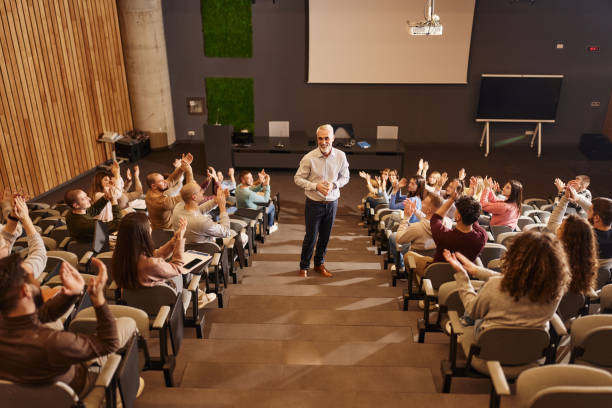 istock Applauding to our professor in lecture hall! 1944581698