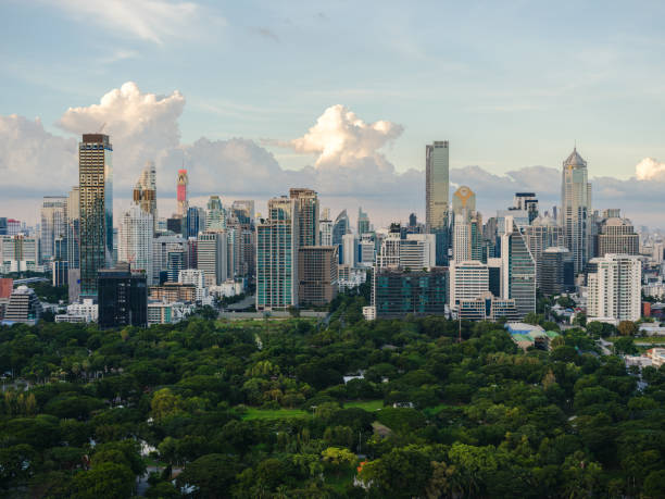 istock Bangkok cityscape  and Lumphini park 1944595635