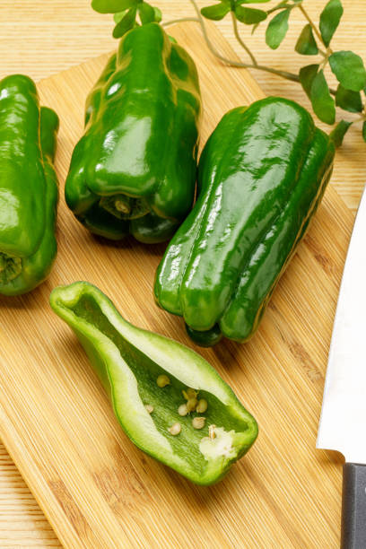 istock Raw green organic bell peppers 1944600304