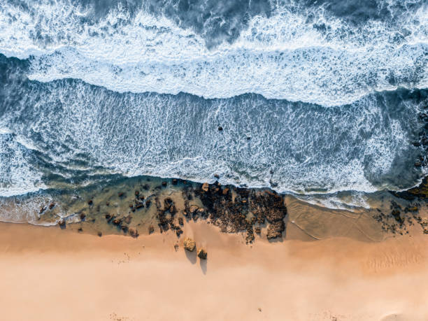 istock High Angle View Of Water and Rocks 1944609385